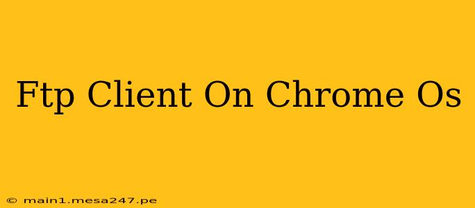 Ftp Client On Chrome Os