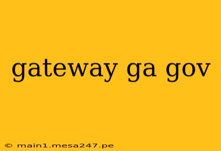 gateway ga gov