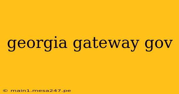 georgia gateway gov