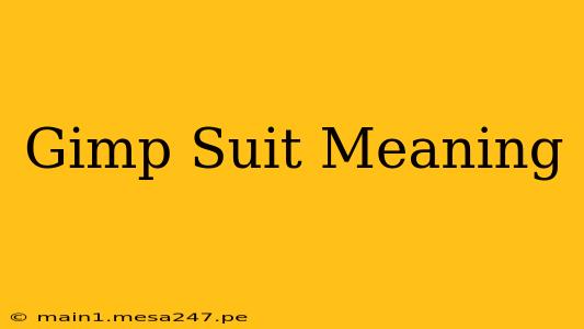 Gimp Suit Meaning