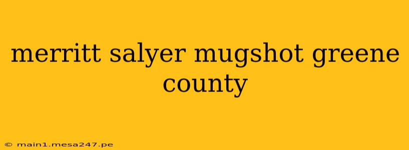 merritt salyer mugshot greene county