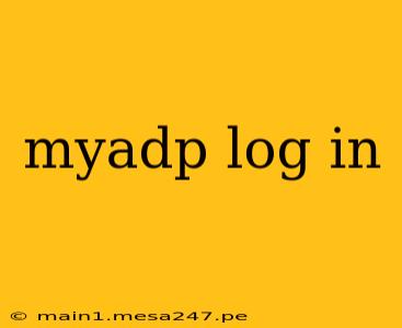 myadp log in