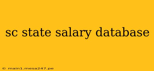 sc state salary database