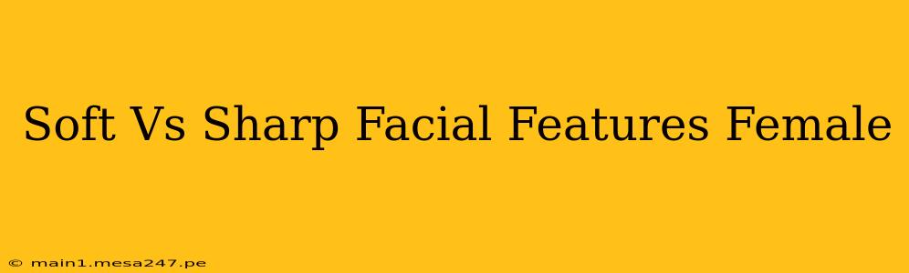 Soft Vs Sharp Facial Features Female