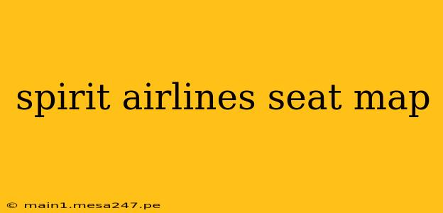 spirit airlines seat map