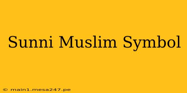 Sunni Muslim Symbol