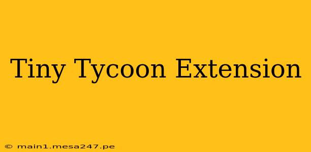 Tiny Tycoon Extension