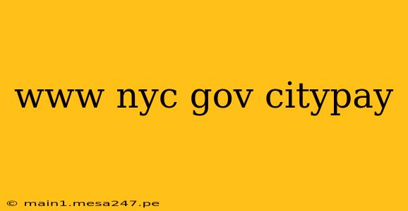 www nyc gov citypay