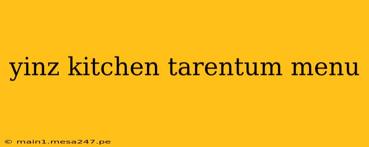 yinz kitchen tarentum menu